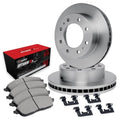 R1 Concepts Brake Rotor- Blank with Optimum Oe Pads Hdw Fits Dodge Ram