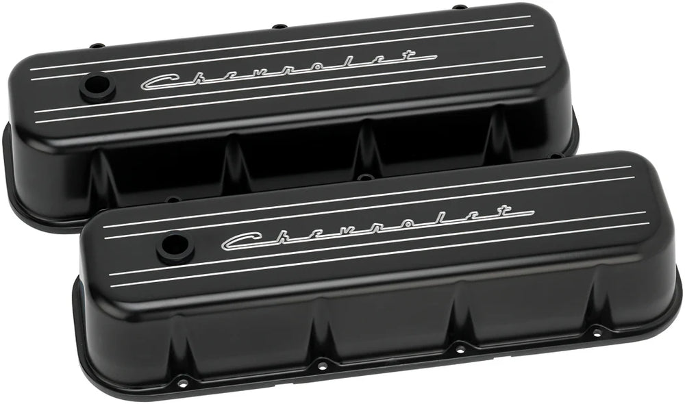 BBC Valve Covers Chevy Logo Tall