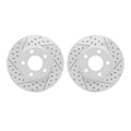 DFC 94-04 Ford Mustang Front Drilled & Slotted Geoperformance Rotors