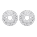 DFC 94-04 Ford Mustang Front Drilled & Slotted Geoperformance Rotors