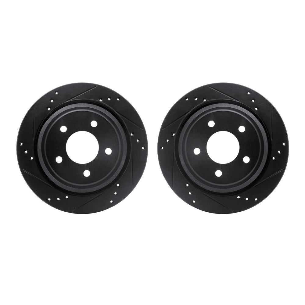 R1 Concepts Brake Rotor- D/S - Black Fits Ford Ranger