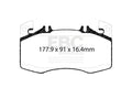 EBC 2020+ Mercedes-Benz CLA45 AMG 2.0T (C118) Yellowstuff Front Brake Pads