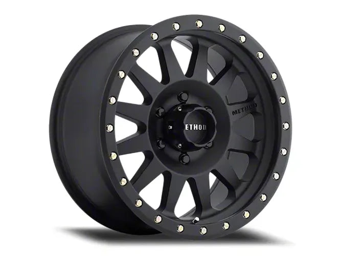 Method MR304 Double Standard 17x8.5 0mm Offset 5x5 94mm CB Matte Black Wheel