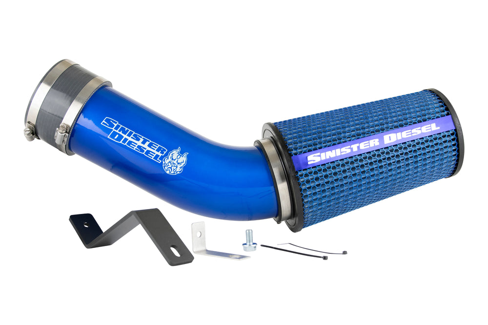 Sinister Diesel Cold Air Intake for 1999-2003 Ford Powerstroke 7.3L (Gray) (Dry Filter) - SDG-CAI-7.3-DRY