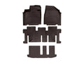 WeatherTech Cocoa Front Rear Rear FloorLiner HP Fits -20-20 Infiniti Nissan 47445-1-2-3IM