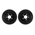 R1 Concepts Brake Rotor- D/S - Black Fits Audi S4