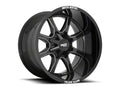 MO970 20X10 5X5.5/150 12MM GLOSS BLACK W/ MILLED SPOKE & MOTO METAL ON LIP