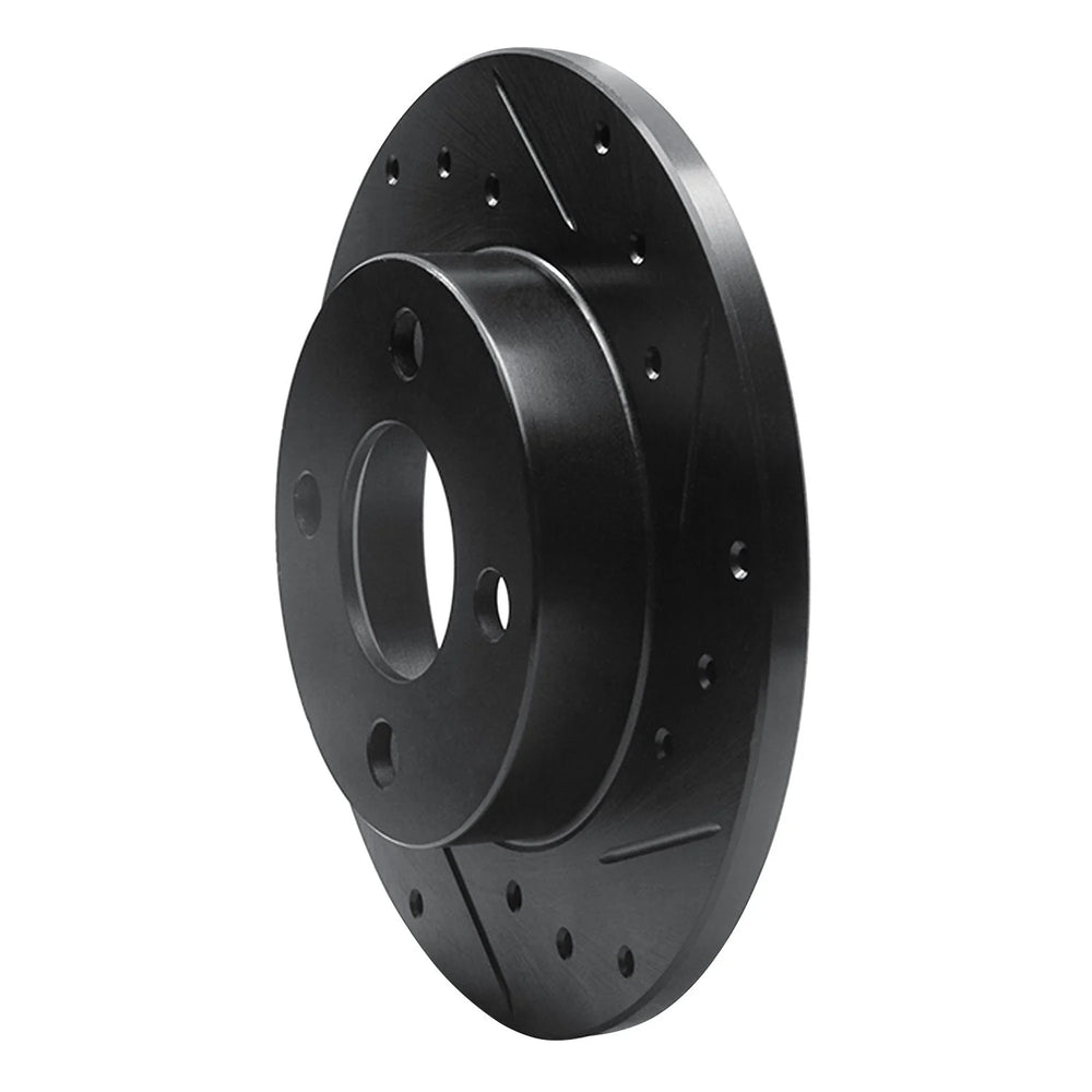 R1 Concepts Brake Rotor- D/S - Black Fits BMW 735i