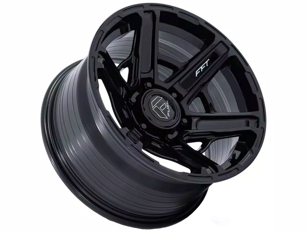 FUEL WHEELS GAMBIT 17X8.5 6X5.5 106 25 G-BLK FLOW FORMED ALUMINUM GLOSS BLACK FC892BX17856825