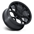 FUEL WHEELS SPLICER 17X9 6X4.5 66 1 BLK-OUT FLOW FORMED ALUMINUM BLACKOUT FC903MX17906401