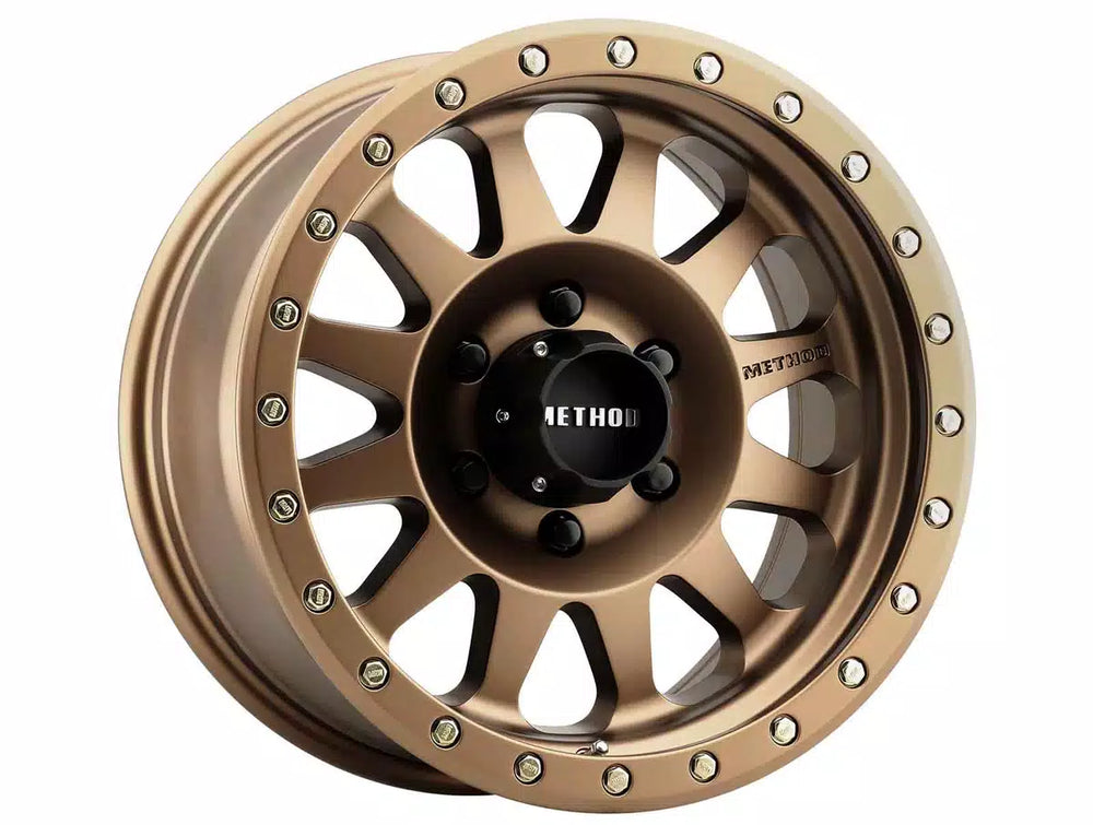 Method MR304 Double Standard 17x8.5 0mm Offset 8x6.5 130.81mm CB Method Bronze Wheel