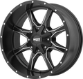 MO970 20x9 8x170.00 SATIN BLACK MILLED (18 mm)