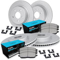 R1 Concepts Brake Rotor- Carbon Coated with Ceramic Pads Hdw Fits Ford C-Max