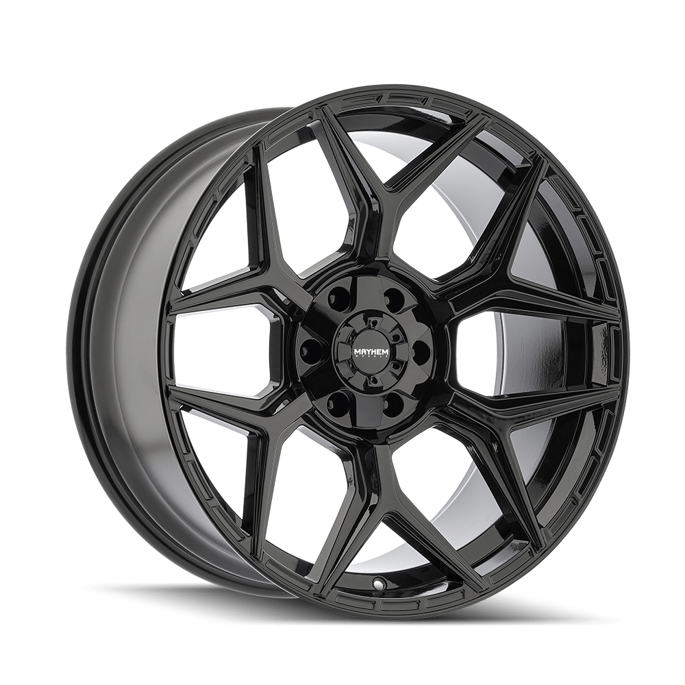 MAYHEM VANQUISH 8119 GLOSS BLACK 20X9 6-135/6-139.7 0MM 106.1MM