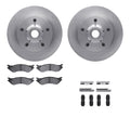 R1 Concepts Brake Rotor- Blank with Optimum Oe Pads Hdw Fits Dodge B1500