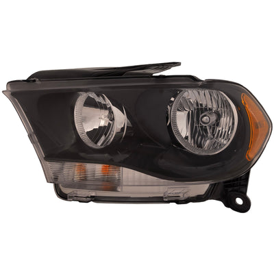 CAPA DG DURANGO 1113 HEADLIGHT ASSY HALOGEN BLACK TRIM LH