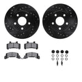 R1 E- Line Series Brake Rotor - D/S - Black w/ Ceramic Pads Hdw Fits Buick Skyhawk