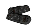 Spyder Ford Mustang 87-93 1PC LED (Replaceable LEDs)Crystal Headlights Black HD-YD-FM87-1PC-LED-SM
