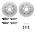 R1 Concepts Brake Rotors - Carbon Coated w/ Euro Ceramic Pads Hdw Fits Dodge Durango