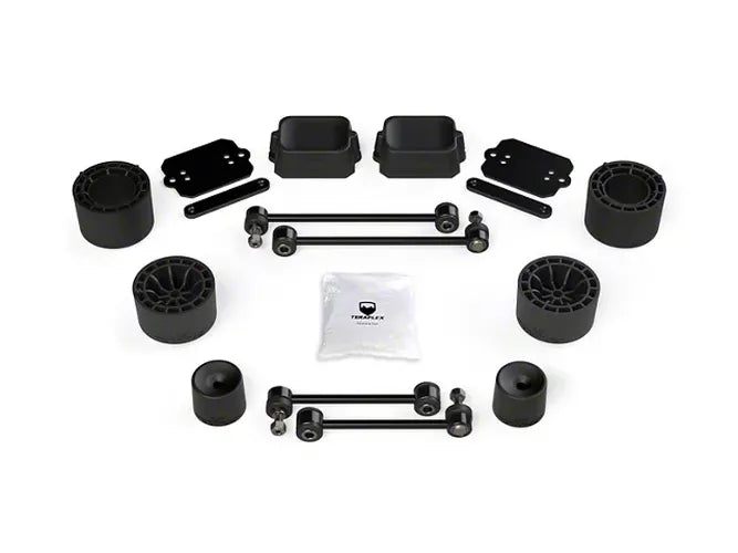~(20 lbs. 16X10X10)~ JLU 4-Door Rubicon: 2.5in Performance Spacer Lift Kit - No Shocks or Shock Extensions