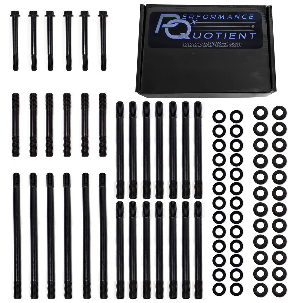 HEAD STUD KIT DODGE CUMMINS 5.9L 12V 8998 CUSTOM4140 STUDS PARELLEL GROUND WASHERS 12PT NUTS