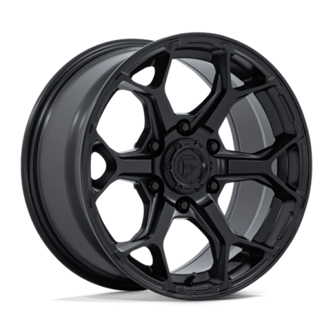 FUEL WHEELS SPLICER 17X9 6X4.5 66 1 BLK-OUT FLOW FORMED ALUMINUM BLACKOUT FC903MX17906401