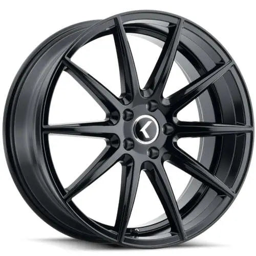 KRAZE COSMOS KR194 GLOSS BLACK 20X8.5 5-108 38MM 63.5MM