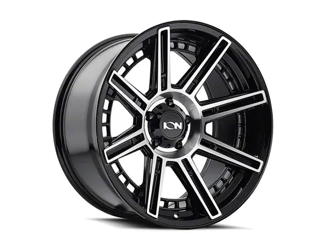 Cast Aluminum Wheels 149 BM 20x9 Machined Black 6 On 139.7 Bolt Pattern -12 Offset ION Wheels