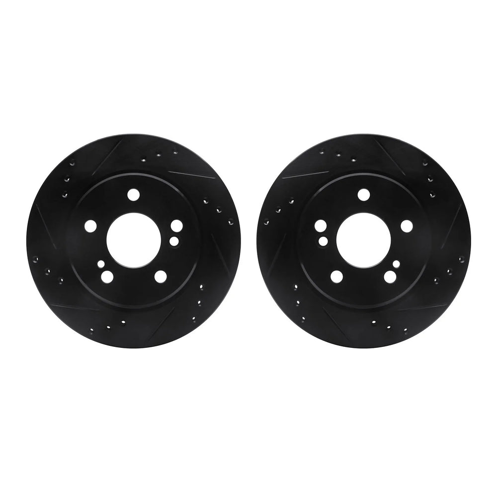R1 Concepts Brake Rotor- D/S - Black Fits Mercedes-Benz 500E