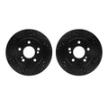 R1 Concepts Brake Rotor- D/S - Black Fits Mercedes-Benz 500E