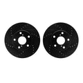 R1 Concepts Brake Rotor- D/S - Black Fits Toyota RAV4