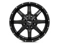 MO970 20x10 8x165.10 GLOSS BLACK W/ MILLED SPOKE & MOTO METAL ON LIP (18 mm)