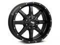 MO970 20x10 8x165.10 GLOSS BLACK W/ MILLED SPOKE & MOTO METAL ON LIP (18 mm)