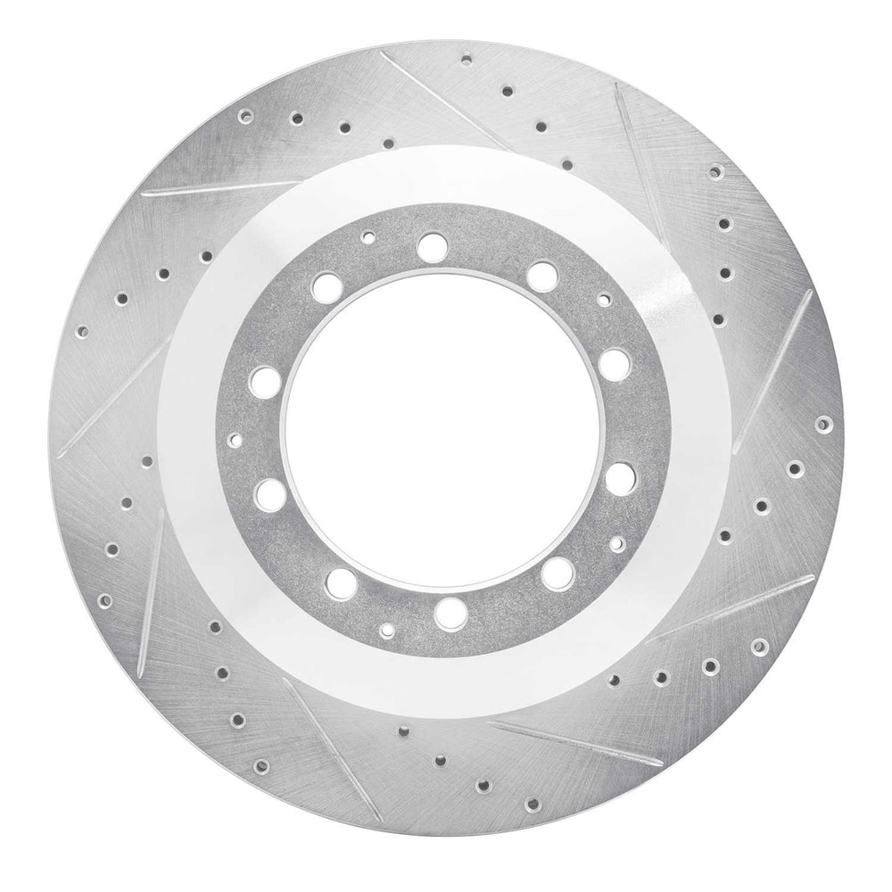 DFC 05-20 Dodge Ram 4500 Rear Right Drilled & Slotted Silver Brake Rotor
