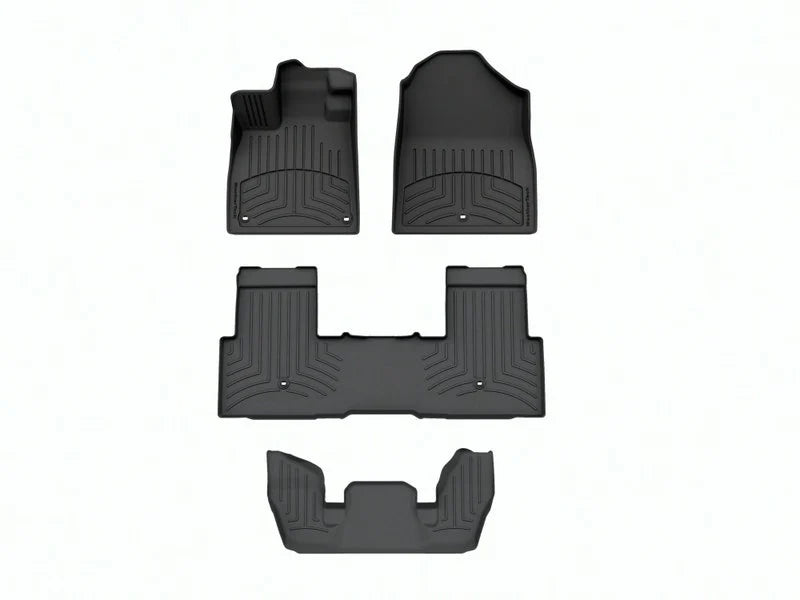 WeatherTech Black Front Rear Rear FloorLiner HP Fits -23-25 Pilot 441796-1-2-4416693IM