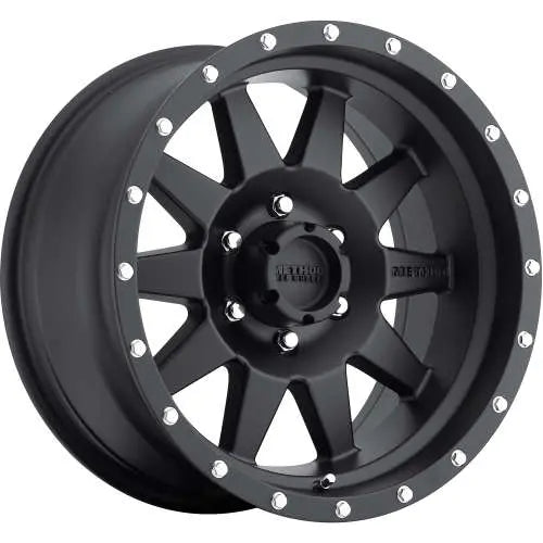Method MR301 The Standard 17x8.5 0mm Offset 5x4.5 83mm CB Matte Black Wheel