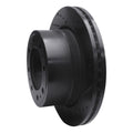 R1 19-25 Ram 3500 Rear Right Drilled & Slotted Black Brake Rotor
