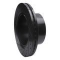 R1 19-25 Ram 3500 Rear Right Drilled & Slotted Black Brake Rotor