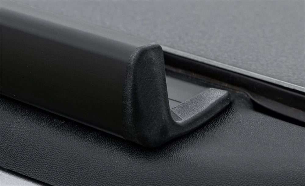 19C SILVERADO/SIERRA 1500 8FT BOX ALUMINUM UTILITY RAILS MATTE BLACK