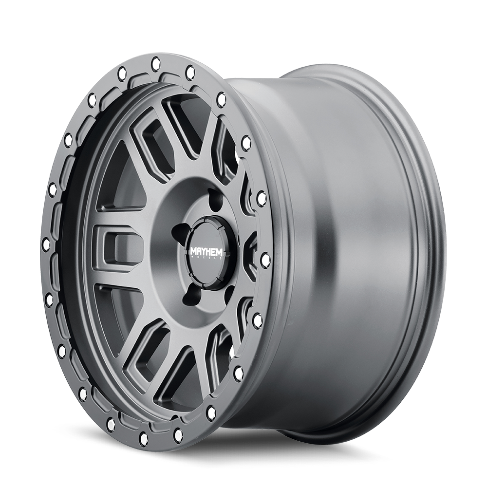 MAYHEM DELTA 8304 MATTE GUNMETAL W MATTE BLACK LIP 20X9 5-127 -12MM 78.1MM
