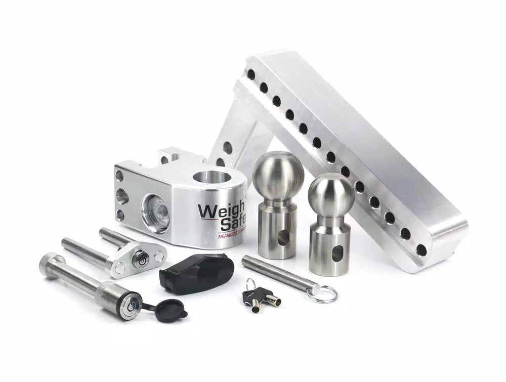 WEIGH SAFE 10 DROP HITCH W/ 2 SHANK ADJUSTABLE BALL MOUNT W/ 17/8 & 2 BALLS