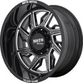 MO997 22X12 6X5.5 G-BLK MILL -44MM