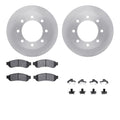 R1 Concepts Brake Rotor- Blank with Optimum Oe Pads Hdw Fits Ford F-250