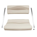 WISE BM1152 PREMIER SERIES PONTOON FLIP FLOP SEAT CUSHION SET STONE / MOCHA JAVA / KHAKI