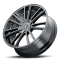 KRAZE SPECTRA 183 GLOSS BLACK 20X8.5 5-115 5-120 38MM 74.1MM