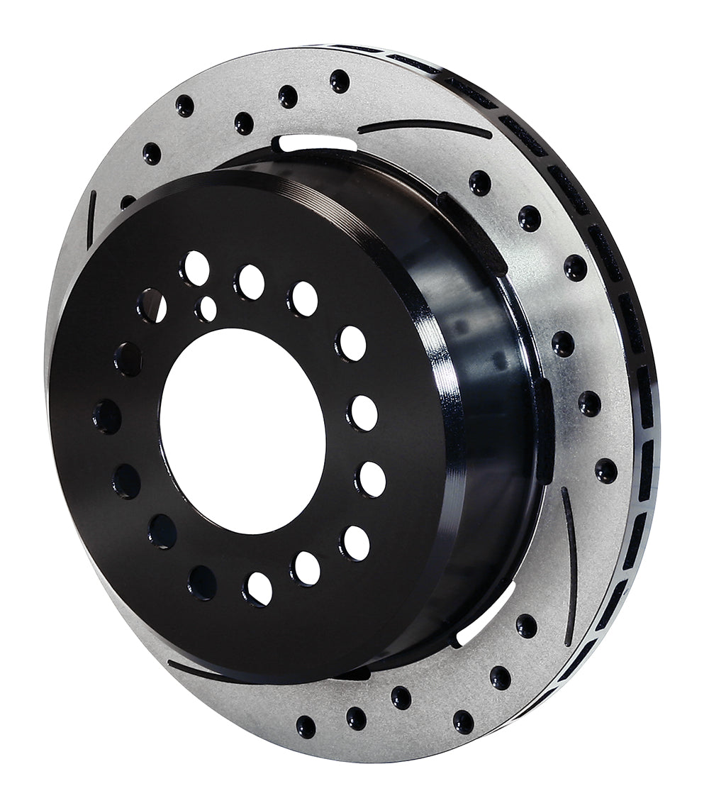 Wilwood Rotor-2.32in Offset-SRP-BLK-Drill-LH 11.00 x .810 - 5 Lug
