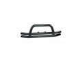 Double Tube Bumper, Front, 3 Inch, Black; 76-06 Jeep CJ/Wrangler YJ/TJ