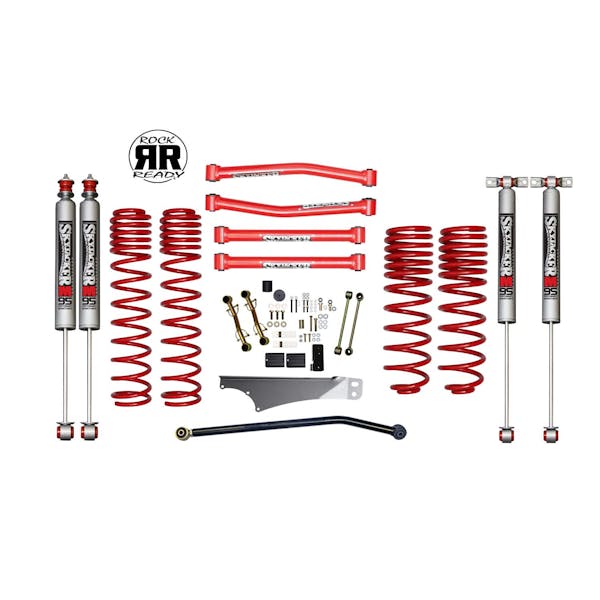 JK 4DR 4" RED KIT W/M95