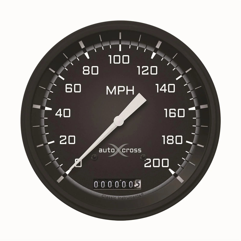 AUTO CROSS YELW 3IN SPEEDO 200 MPH
