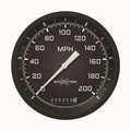 AUTO CROSS YELW 3IN SPEEDO 200 MPH